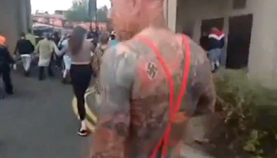 Sunderland rioters compliment man with swastika tattoo on ‘pure British’ body art