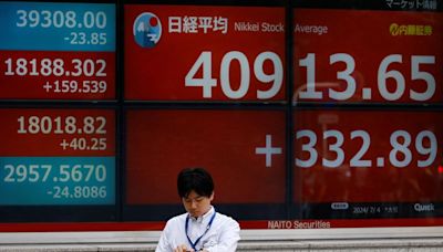 Asia stocks notch records; pound calm after Labour landslide