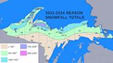U.P. recorded under 200 inches of snow this winter for first time since snow mapping began