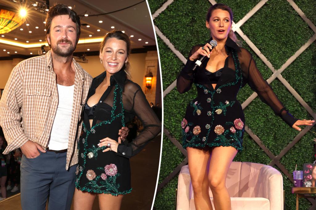 Blake Lively blooms in sheer floral minidress for ‘It Ends With Us’ promo