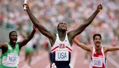 Track legend Carl Lewis centre of attention once again