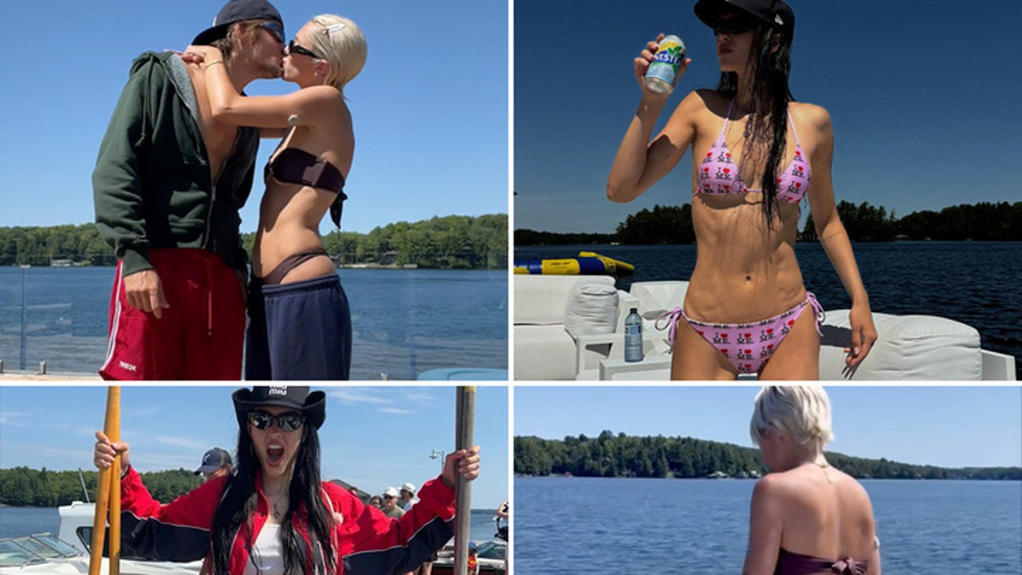 Amelia Gray and Delilah Belle Hamlin Hit The Lake In Their Bikinis!