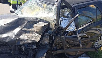 Una fallecida de 70 años y dos heridos graves en un accidente de tráfico en Aguilar de Campoo (Palencia)