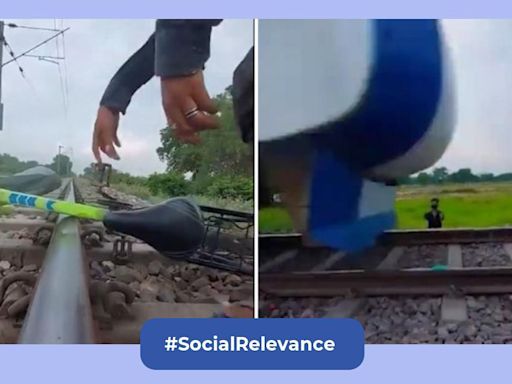 YouTuber Gulzar Sheikh's videos are about breaking objects on railway tracks, internet wants him to stop