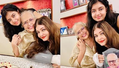 Aishwarya Rai Bachchan celebrates mom’s birthday with Aaradhya, fans send well wishes after arm injury