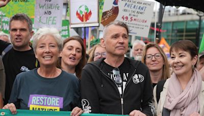 Dame Emma Thompson urges politicians to ‘listen up’ at London nature march