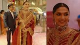 Mom-to-be Deepika Padukone stuns in red ethnic kurta set at Anant Radhika wedding, see pics