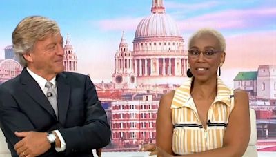 GMB's Trisha Goddard warned 'you're on live TV' as co-star wants to 'walk off' set