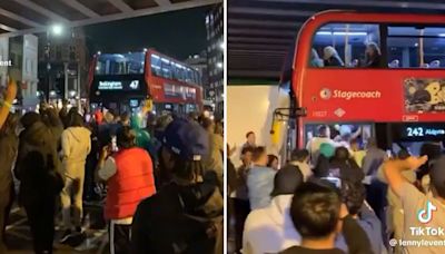 Watch fans pile into bus because destination shares same name as England star