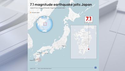 Scientists in Japan warn of possible 'major earthquake' in wake of magnitude 7.1 quake Thursday