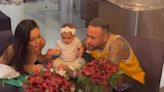 La controvertida actitud de Neymar en pleno festejo por los seis meses de su hija