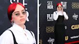 Billie Eilish Plays With Proportions in Floor-length Thom Browne Shirtdress for Critics Choice Awards 2024 Red Carpet