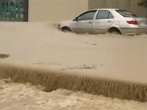 大湖口溪暴漲! 雲林斗南水淹逾半個人高