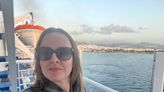 I sailed in a deluxe cabin on a ferry from Santorini to Athens for $171. The floating hotel room and its perks helped the 8-hour journey fly by.