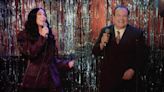 Cher joins Barry from EastEnders on stage at the Queen Vic