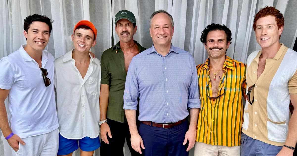 Doug Emhoff and Chasten Buttigieg Go to Fire Island