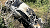 Crash into creek near Lake Berryessa results in car fire