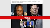 Fact Check: No evidence Elon Musk acquired ABC, fired ‘The View’ cast