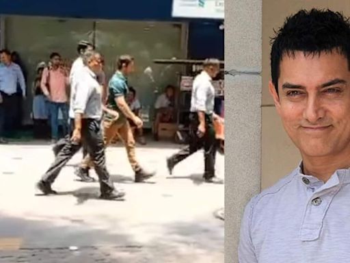 Aamir Khan shoots first schedule of 'Sitaare Zameen Par' in Delhi's New Friends colony, see pics