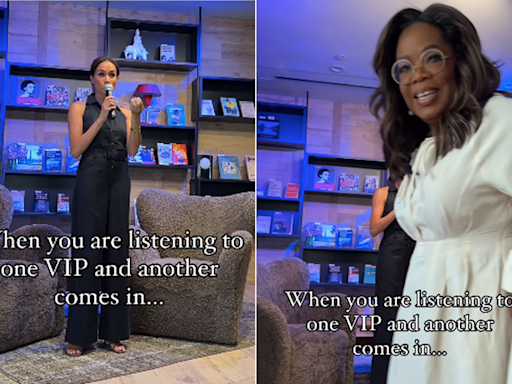 Meghan Markle’s bookstore opening speech in Montecito awkwardly interrupted by Oprah Winfrey