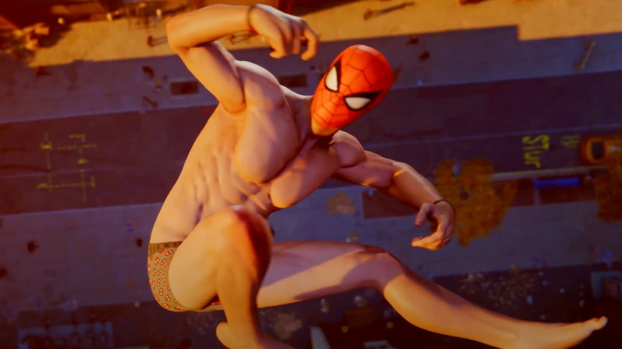A mod allows users to play as naked Peter Parker in 'Spider-Man' PS4 game
