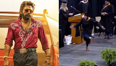 Watch: Allu Arjun's fan recreates 'Pushpa' hook step on graduation day
