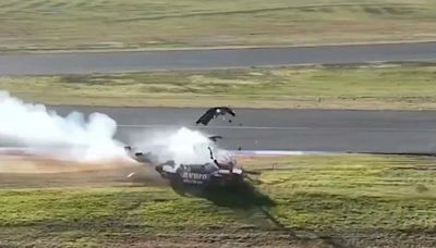 Espeluznante accidente en el TC Pista: el video del impacto a toda velocidad en Toay