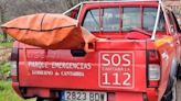 El 112 de Cantabria rescata a un perro que cayó 10 metros en una zona de monte en Lamasón