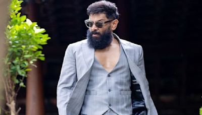 Chiyaan Vikram flaunts his HOT fashionable look for Thangalaan promotions; fans ask, ‘is he really 58?’