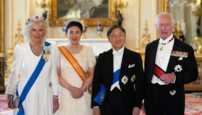 Queen Camilla Wears Burmese Ruby Tiara to Japan State Banquet