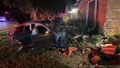 Teenagers, 13 and 14, crash into North Richland Hills home after high-speed chase