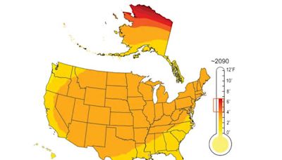 Map Shows Which States Will See Big Temperature Rises in Next 30 Years