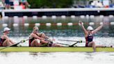 Great Britain’s quadruple sculls women stage a storming finish to snatch gold