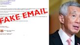 PM Lee Hsien Loong warns of fake emails purportedly from him