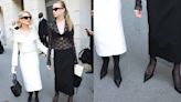 Naomi Watts and Daughter Kai Schreiber Wear Contrasting Balenciaga Ensembles With Matching Pumps at Paris Fashion Week