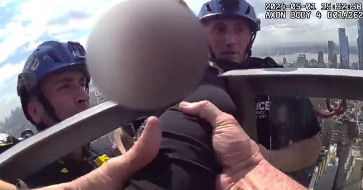 Watch: Heroic NYPD Cops Scale Side of Skyscraper to Rescue Distressed Lady