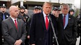 Trump attends wake of slain New York officer, calls for 'law and order,' to show contrast with Biden