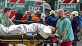 A train in central Buenos Aires strikes a boxcar on the track, injuring dozens