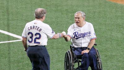 Former President George W. Bush, Texas Gov. Greg Abbott on hand at Texas Rangers opening day