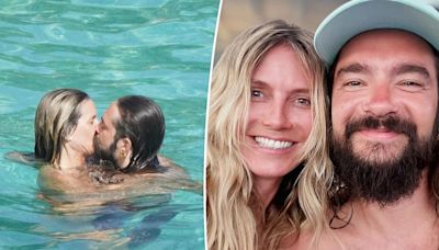 Topless Heidi Klum packs on the PDA with husband Tom Kaulitz at St. Barts beach