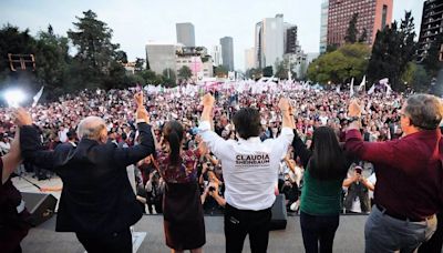 Sheinbaum cierra su campaña con aires presidenciales y Gálvez insiste en tumbar "ídolos con pies de barro"