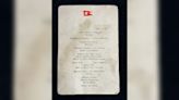 Rare Titanic first-class menu up for auction sheds light on life aboard