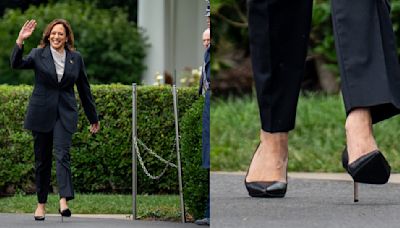 Kamala Harris Does Power Dressing in Black Stilettos to Celebrate NCAA Champions, Following Biden’s Endorsement for Her Presidential Campaign