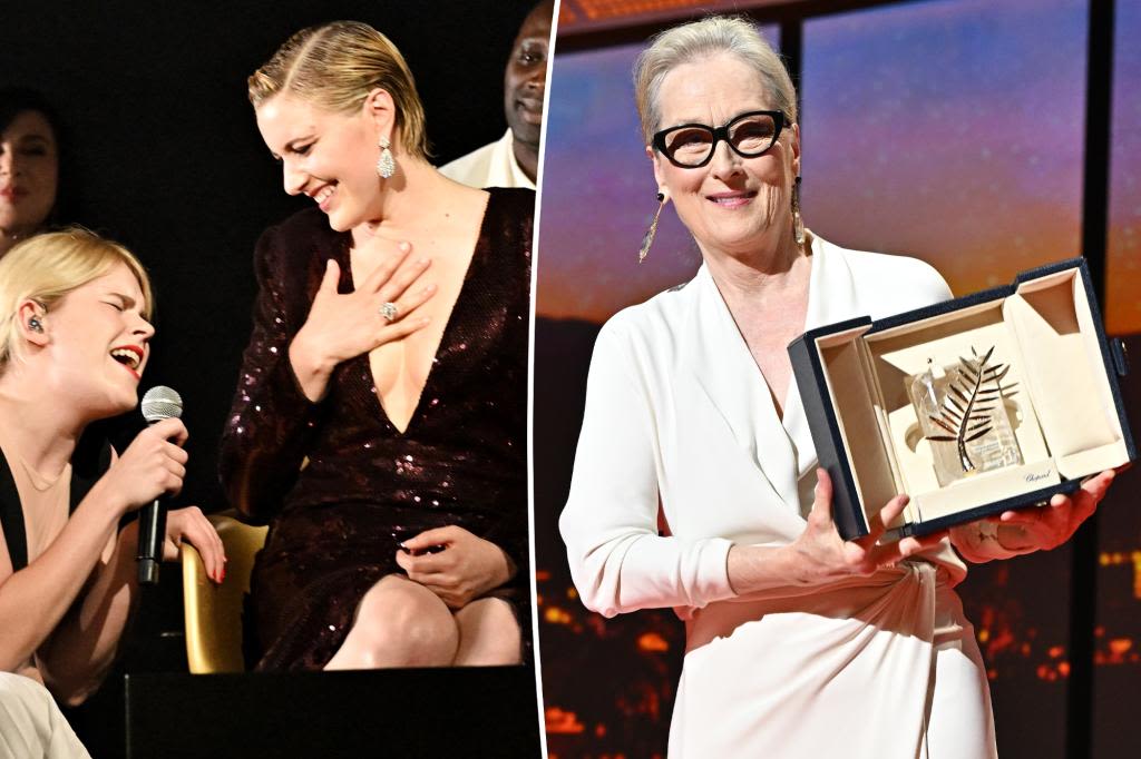 Greta Gerwig serenaded at Cannes, Meryl Streep appears at fest for first time in 35 years after ‘I thought my career was over’