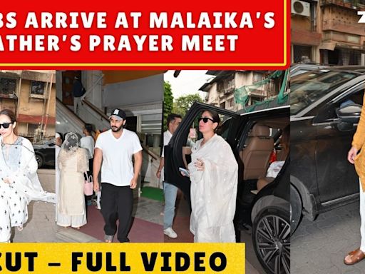 Malaika Arora’s father's prayer meet: Arjun Kapoor, Kareena Kapoor, Sussanne Khan and others ATTEND