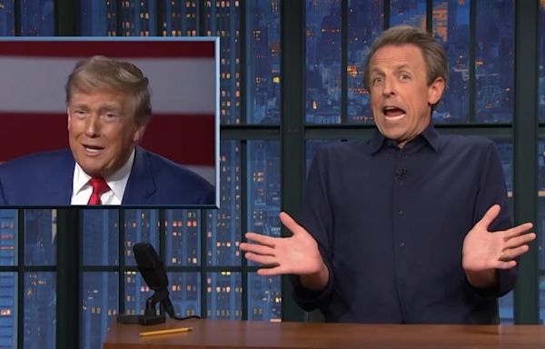 Seth Meyers takes 'A Closer Look' at last night's presidential debate