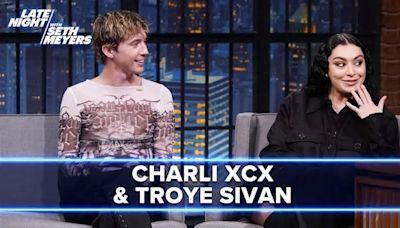 Charli XCX & Troye Sivan Talk About Turning Their Arena Tour Into A Rave On Seth Meyers