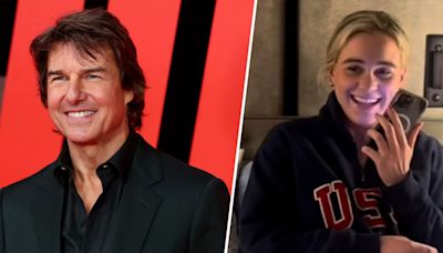 See Paralympian Ali Truwit get a 'good luck surprise' phone call from Tom Cruise before big wins