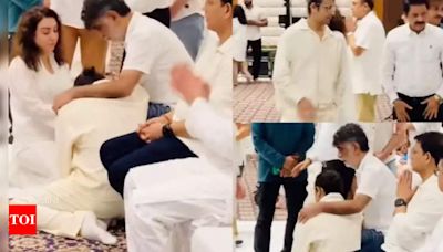 Video of Sonu Nigam breaking down in Krishan Kumar's lap at Tishaa Kumar's prayer meet goes viral | Hindi Movie News - Times of India