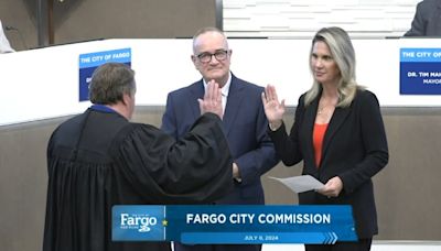 Turnberg, Strand sworn-in to Fargo City Commission; Kolpack selected Deputy Mayor - KVRR Local News